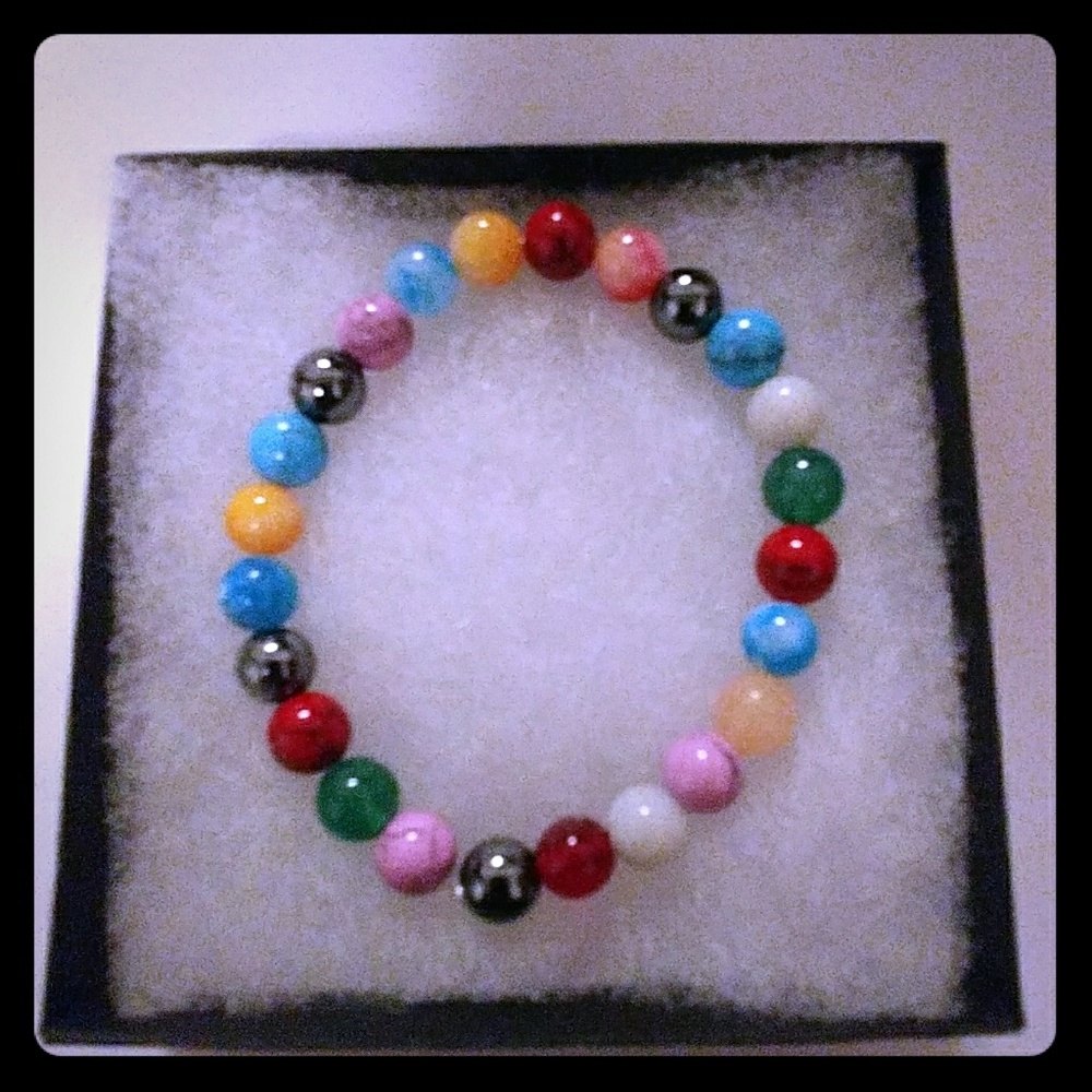 🔥CLEARANCE! Magnesite & Jade Stone Bracelet